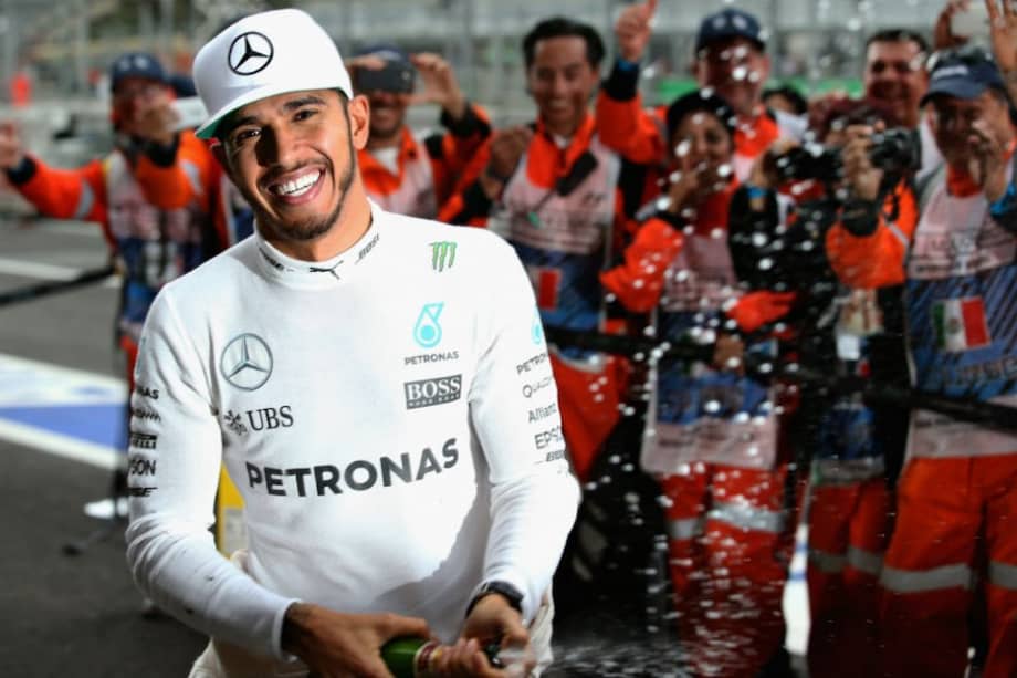 Lewis Hamilton ganó en México. Foto: AFP