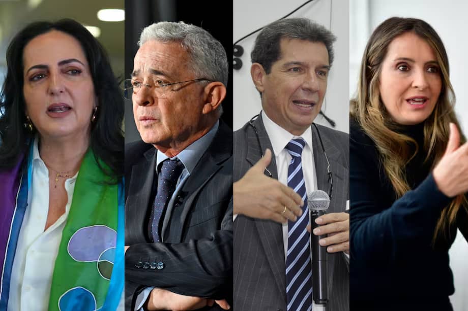 María Fernanda Cabal, Álvaro Uribe Vélez, José Félix Lafaurie y Paloma Valencia.