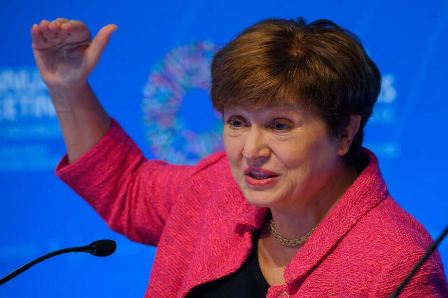 Kristalina Georgieva, directora Fondo Monetario Internacional. / AFP