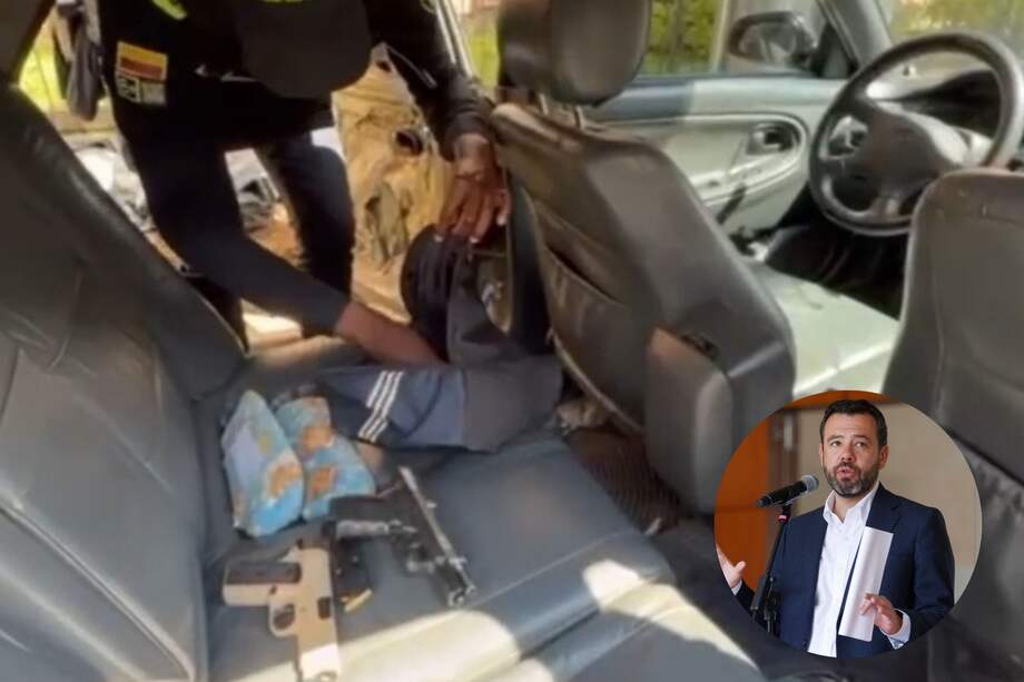 Vehículo utilizado durante el atentado y que tenía ocultas dos armas de fuego, las cuales se habrían utilizado para la maniobra bélica.