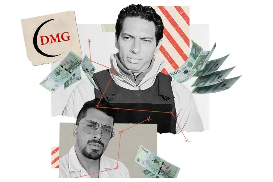 David Murcia Guzmán (arriba) y su hijo Steven de 26 años de edad./ Ilustración Eder Leandro Rodríguez.