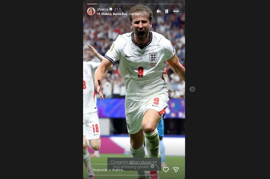 Mensaje de Shakira a Harry Kane
