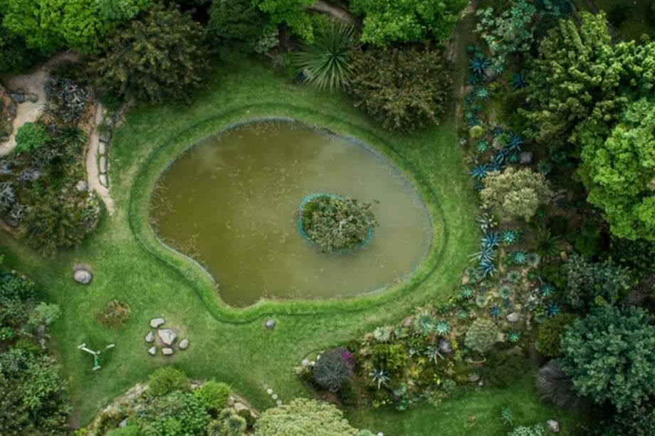 Imagen aérea del Jardín Botánico de Bogotá. / Tomada de página web del Jardín Botánico.