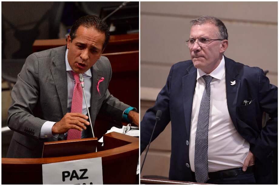 Alexander López (izquierda) y Roy Barreras (derecha) protagonizaron un acalorado choque por redes sociales.