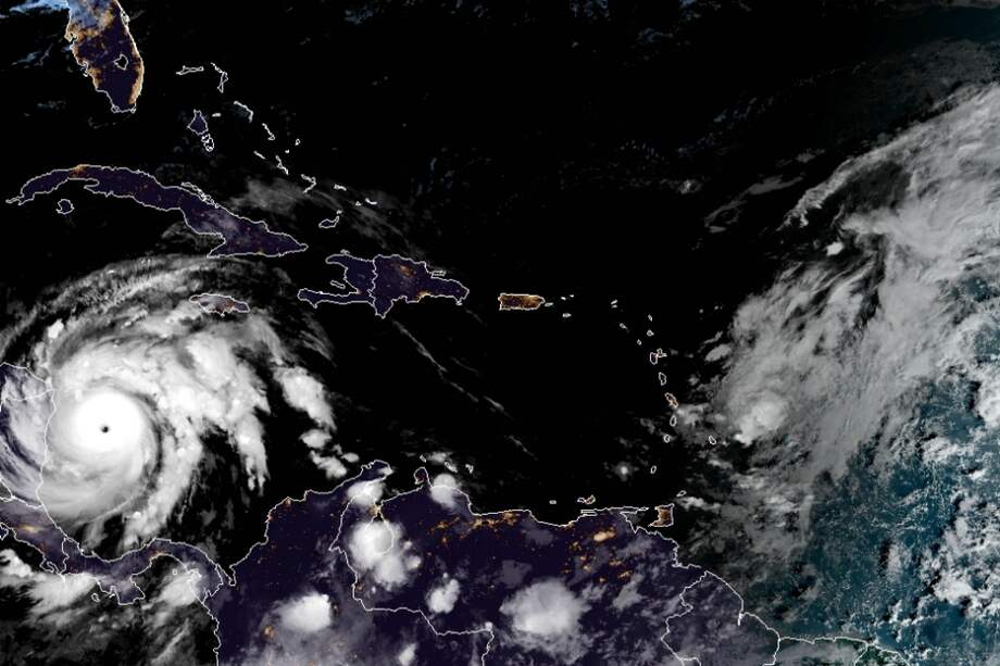 Imagen del huracán Iota.