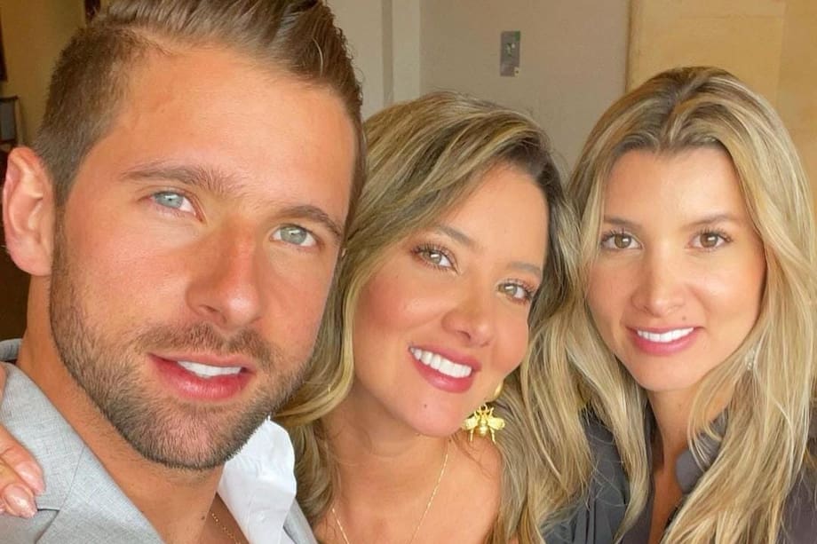 Daniela Álvarez junto a sus hermanos Ricki y Andrea.