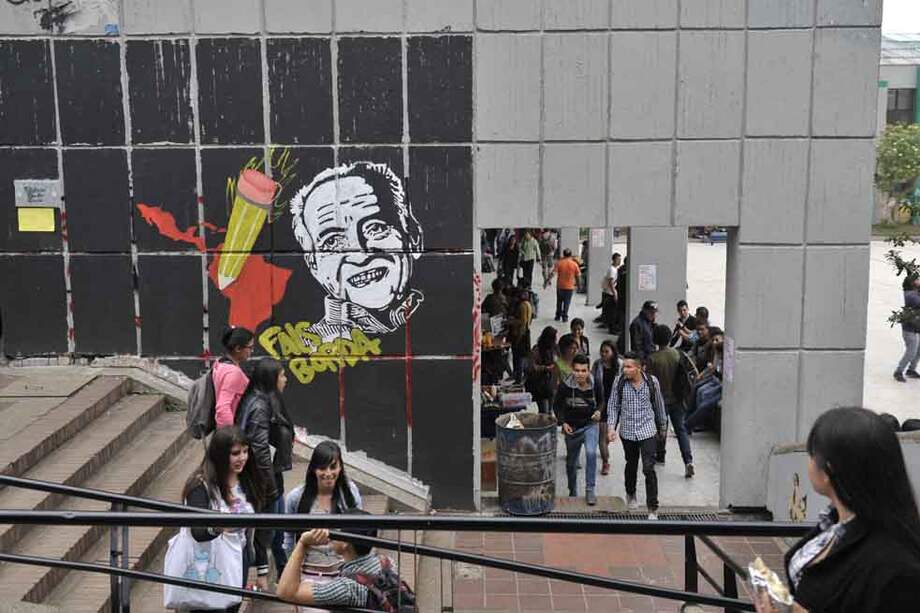 La sede de la Universidad Pedagógica, en la calle 72, en Bogotá, tiene problemas de infraestructura. / Fotos: Gustavo Torrijos