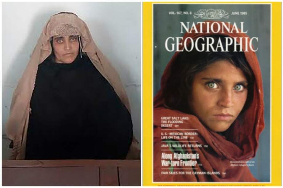 Recordada afgana de ojos verdes que posó para National Geographic está detenida