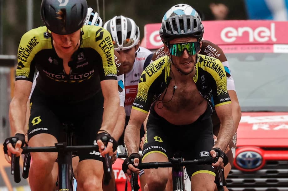 El británico Yates (derecha) era uno de los candidatos a la 'maglia' rosa.