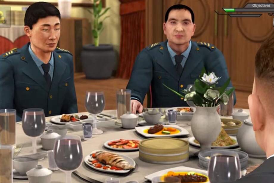 El juego de roles virtual simula situaciones de la vida real en las que humanos interactúan con avatares. /Alelo Inc.