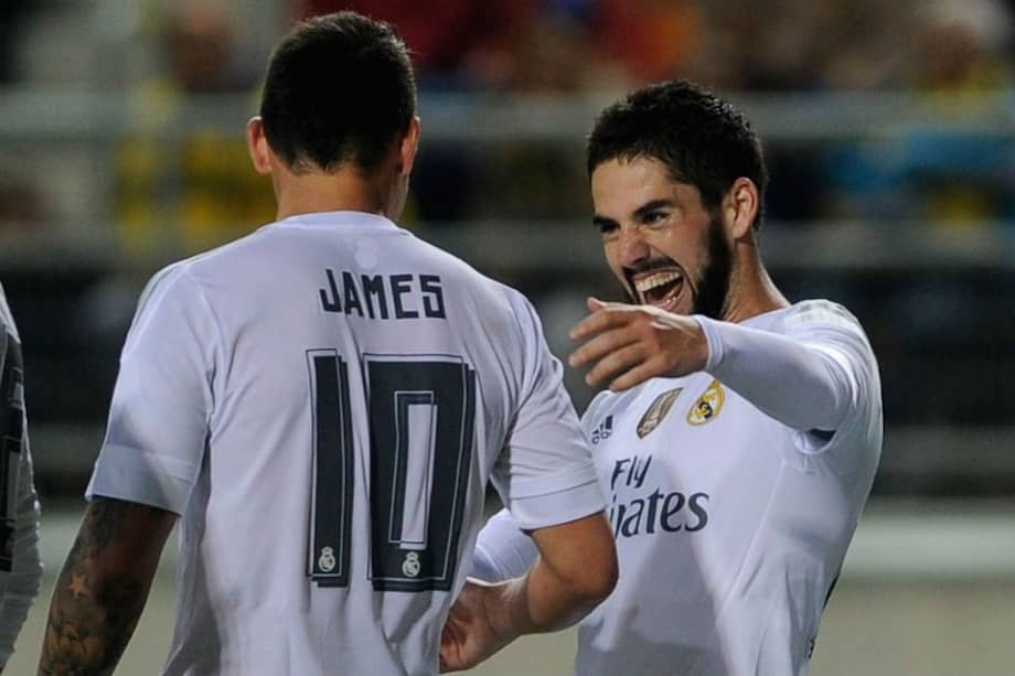 James Rodríguez e Isco han sido los más señalados por el presente del equipo merengue. Foto: AFP