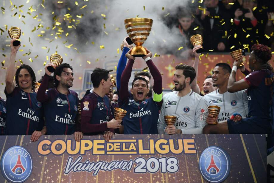 El PSG venció al Mónaco y se coronó campeón de la Copa de la Liga de Francia. / AFP