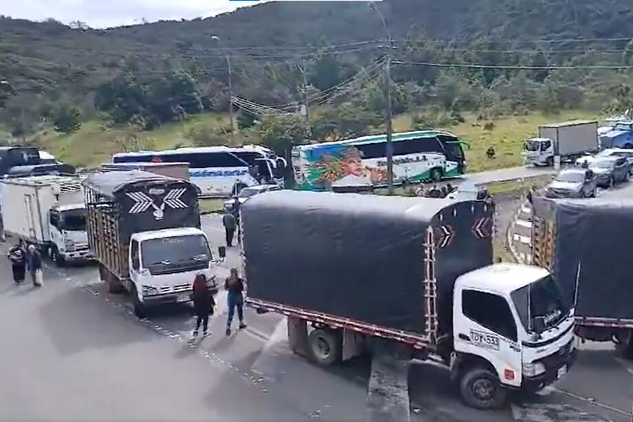 El paro sobre la vía Panamericana también ha afectado el ingreso de productos desde Ecuador.