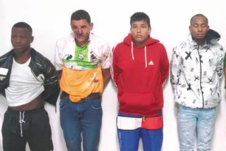 Los seis colombianos que fueron detenidos por el magnicidio. Un séptimo connacional fue abatido el mismo día del asesinato de Fernando Villavicencio. / Policía de Ecuador