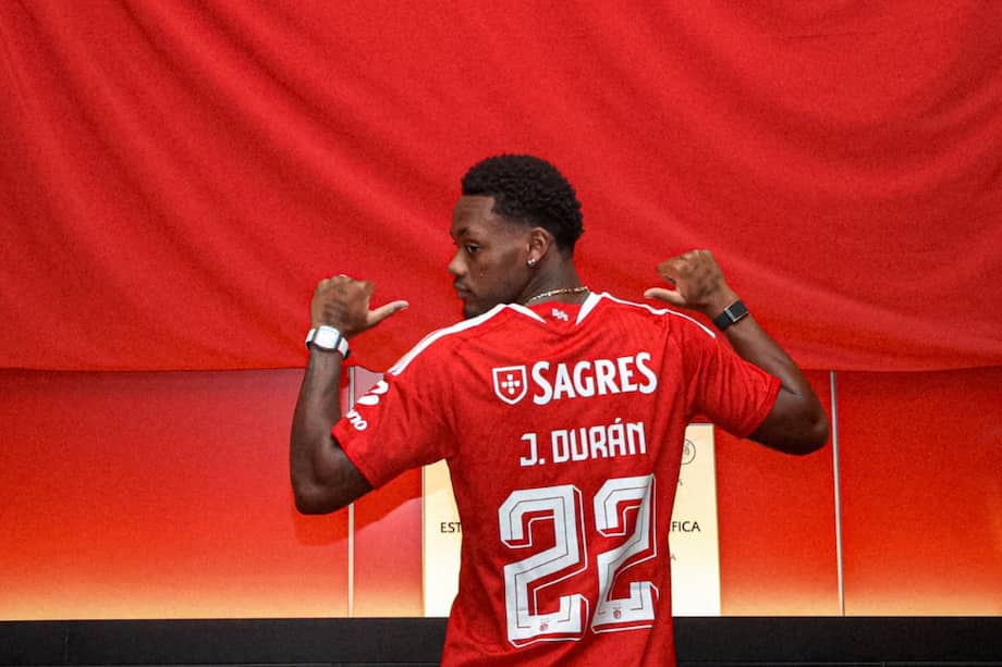 Jhon Jáder Durán, nuevo jugador del SL Benfica portugués.