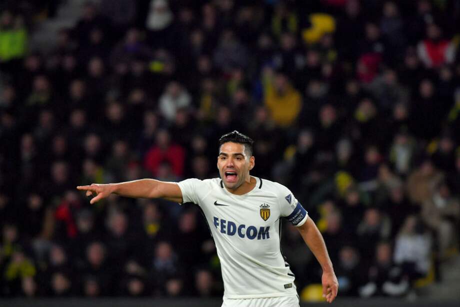 Falcao, delantero del Mónaco. / AFP