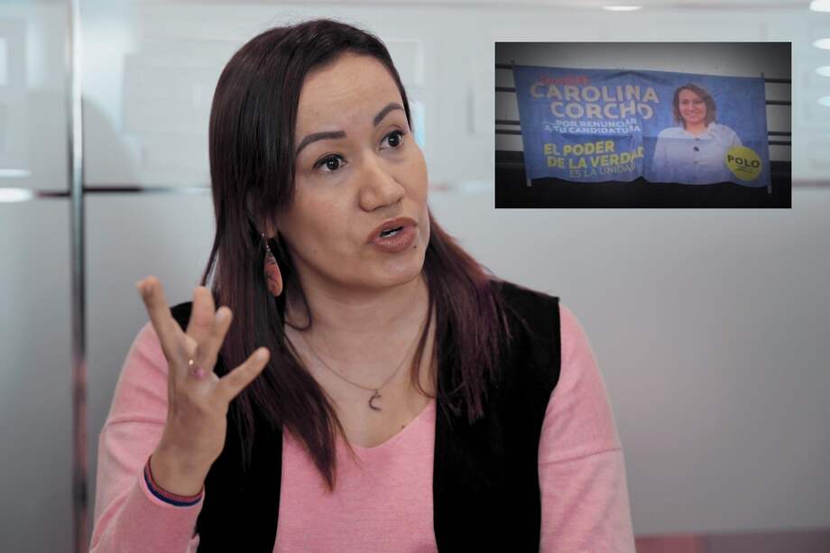 Carolina Corcho, precandidata por el Pacto Histórico, rechazó la valla sobre su supuesta renuncia.