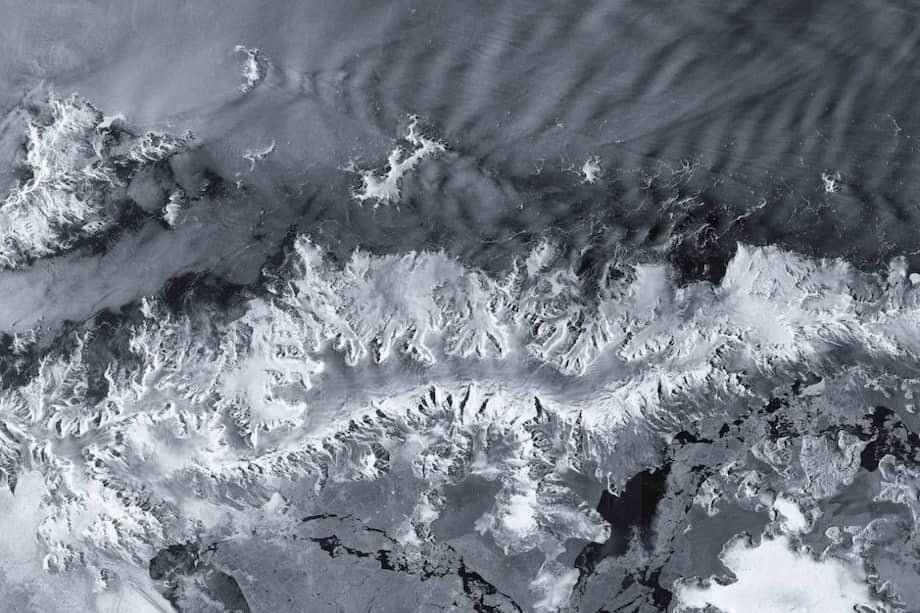 La península Antártica captada por Sentine--1D./ Copernicus Sentinel | ESA