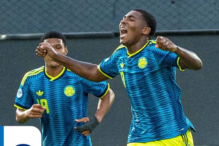 Adrián Mosquera abrió el marcador en la victoria de Colombia sobre Brasil en las semifinales del Sudamericano Sub-17 de Paraguay 2026.
