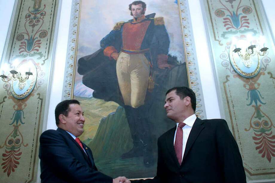 El presidente de Venezuela, Hugo Chávez, y su homólogo de Ecuador, Rafael Correa, han promovido las reformas a la CIDH. / EFE