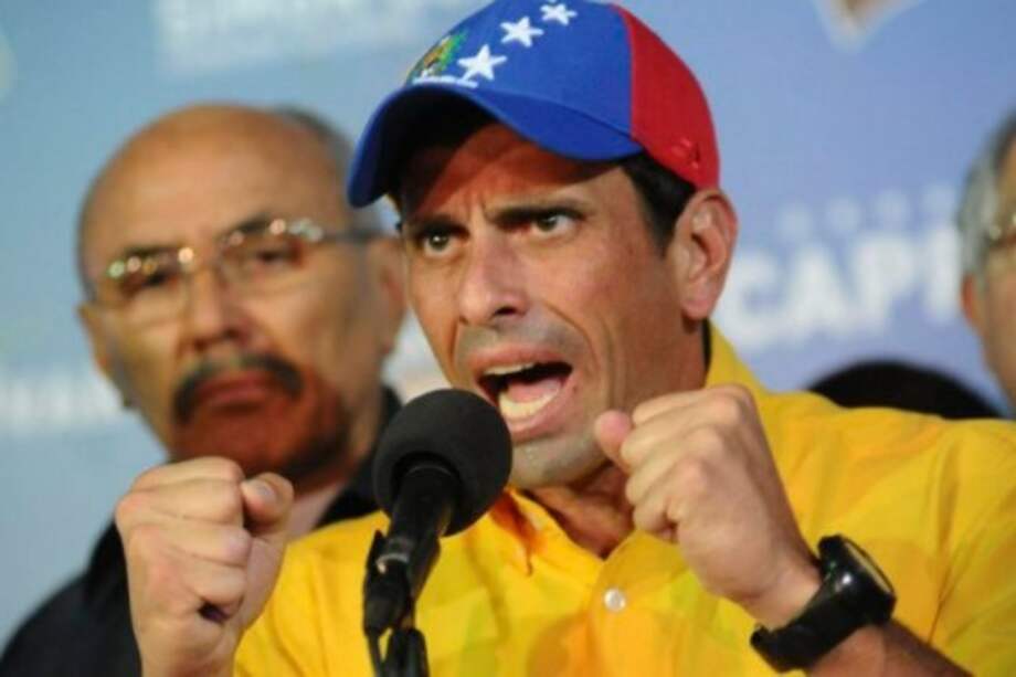 Henrique Capriles denuncia bloqueo policial en Maracay (Venezuela)