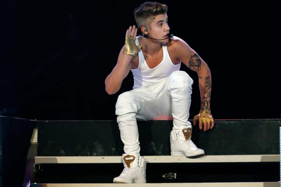 Justin Bieber en un concierto de la gira 'Believe'. / AFP