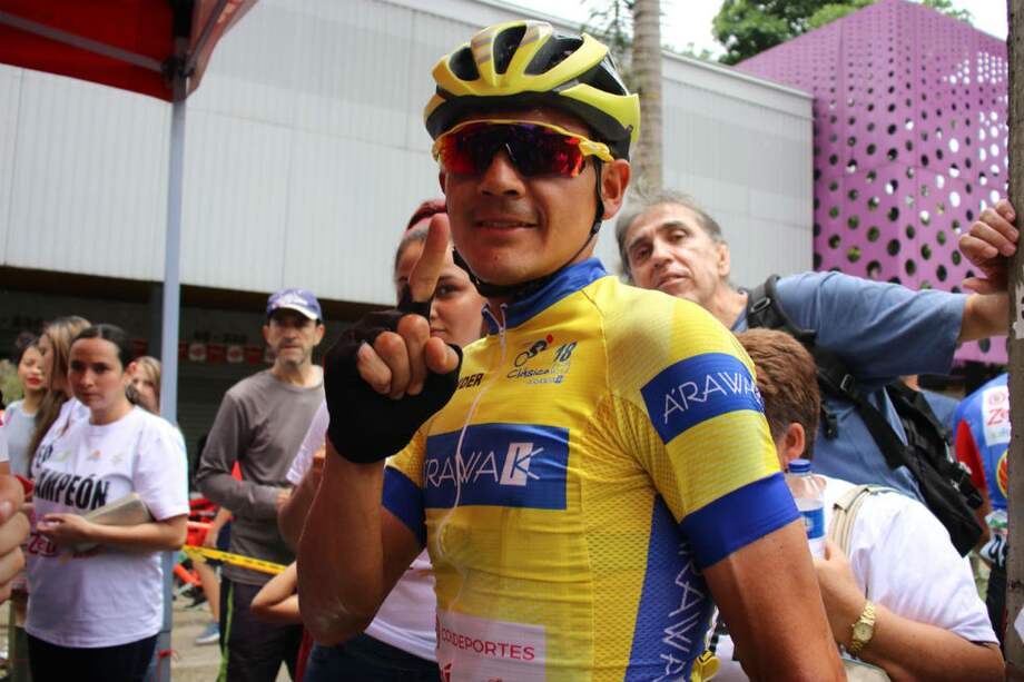 Alex Cano, ciclista del equipo Coldeportes. / Cortesía