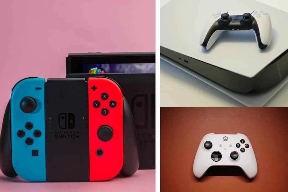 Nintendo Switch 1 (2017), PlayStation 5 (2020 y Xbox Series X|S (2020).