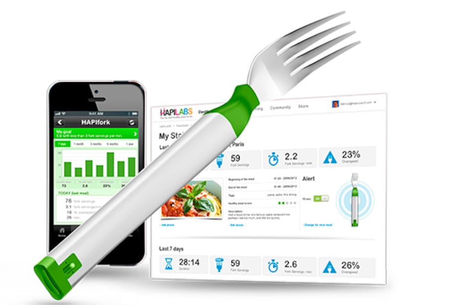 El tenedor que habla y le ayuda con la obesidad