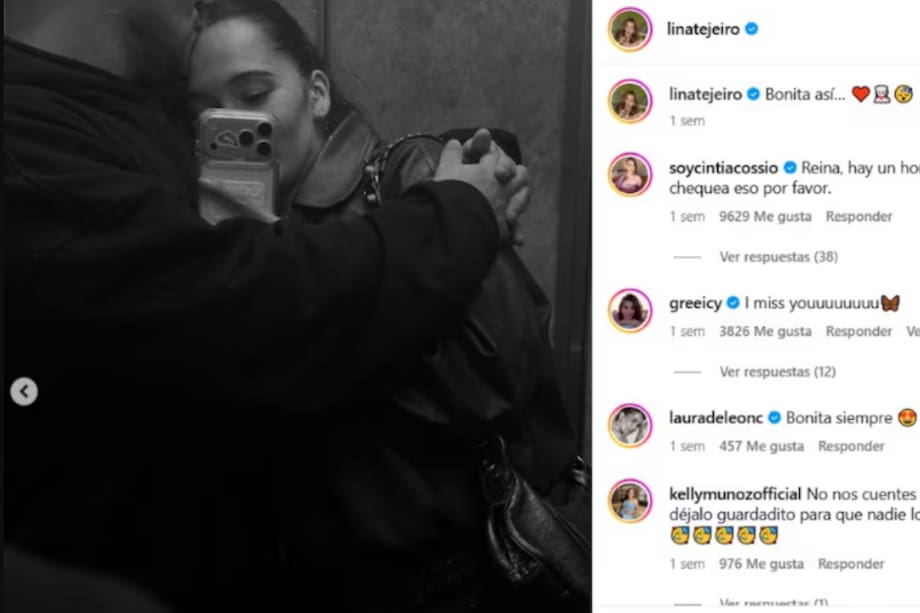 Esta fue la publicación de Lina Tejeiro a la que se refirió Ariel Osorio.