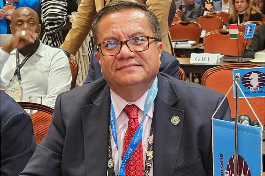 Weymar Muñoz, presidente de la Federación Colombiana de Ajedrez.