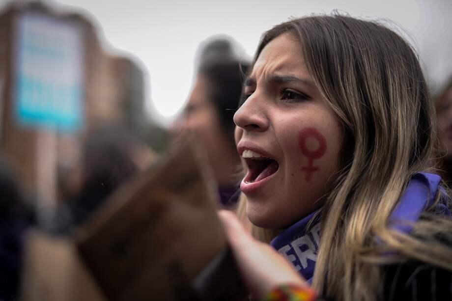 Colectivos feministas organizaron concentraciones en Bogotá y las principales ciudades del país. / Mauricio Alvarado - El Espectador