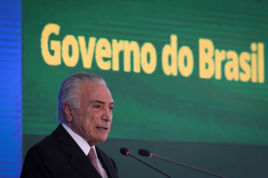 Michel Temer, presidente de Brasil. / Bloomberg News