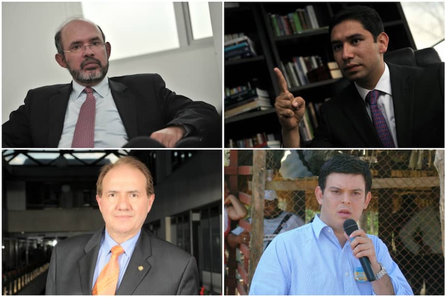 Francisco Ricaurte, Leonidas Bustos, Luis Gustavo Moreno y Alejandro Lyons. / Archivo