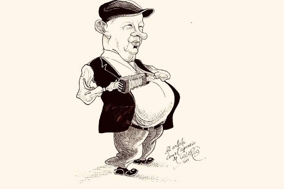 Caricatura del Maestro Calarcá.