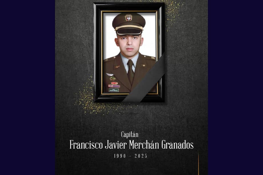 El capitán Francisco Javier Merchán Granados fue identificado como el último policía fallecido.