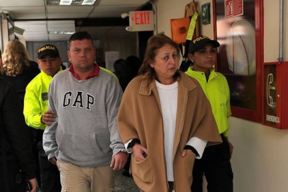 Los capturados Carlos Andrés Grajales Gamba y Norella Acosta Tenorio, jueza de Buga. / Archivo