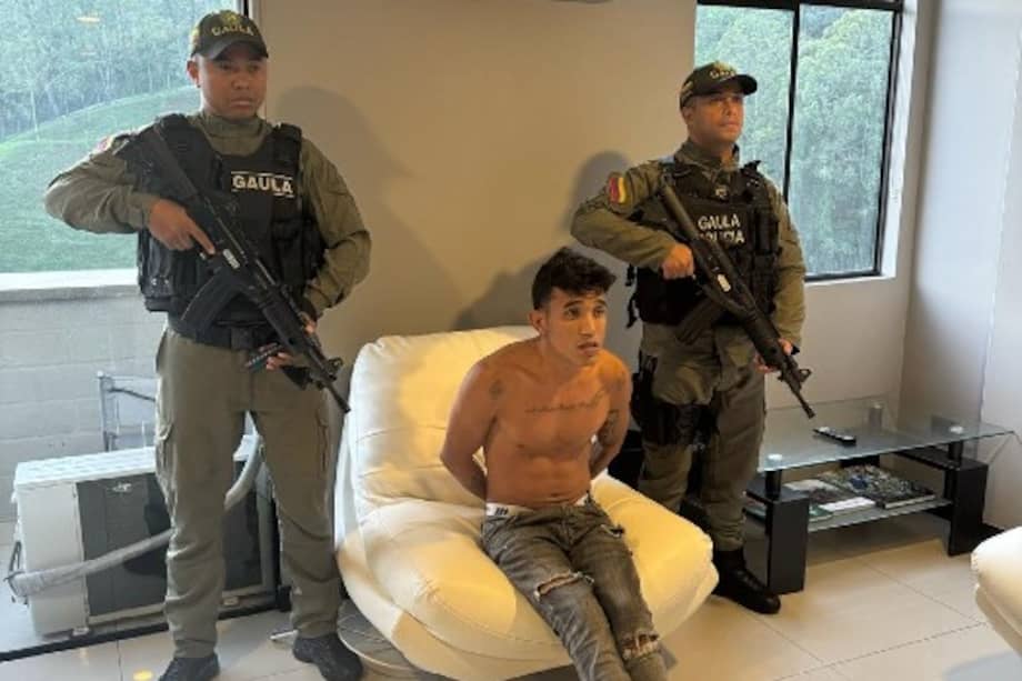 Captura de Brawins Dominique Suárez Villegas alias ‘Chino San Vicente’, cabecilla del ‘Tren de Aragua’ en Bogotá.