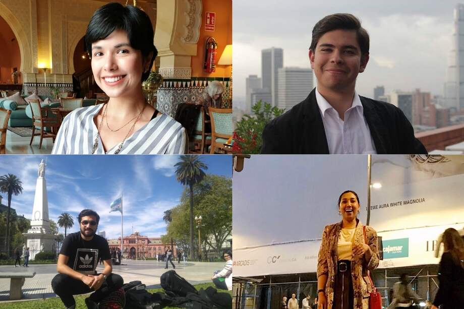 Ana, Sebastian, Luisa y Gerson son algunos de los colombianos que hoy están cursando estudios de posgrado en diferentes partes del mundo.