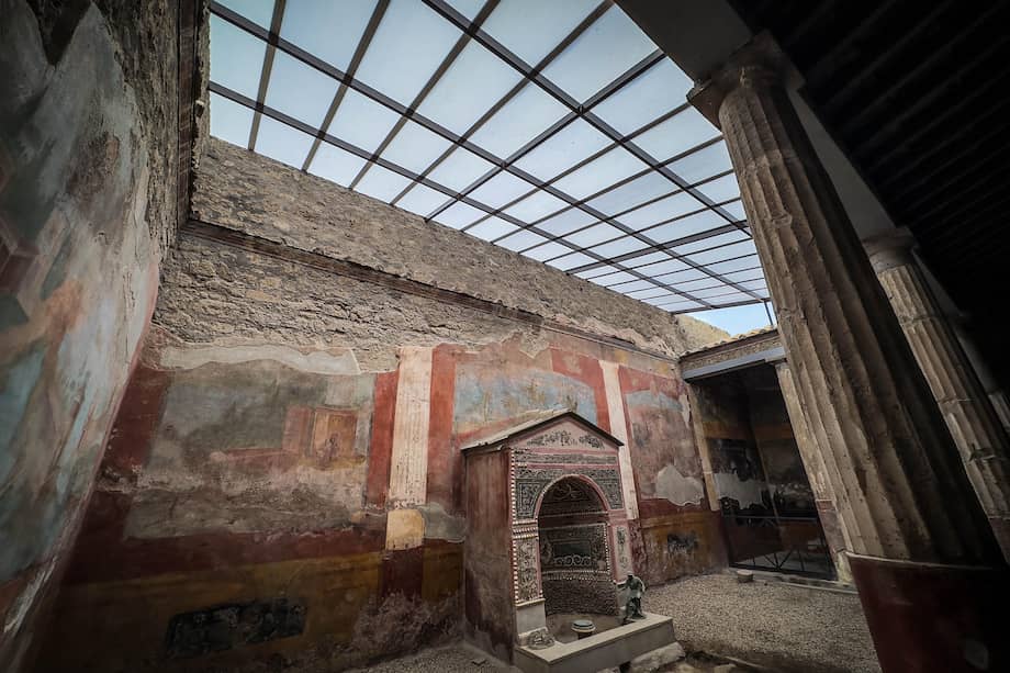 Imagen de la Casa della Fontana Piccola en Pompeya, una de las ruinas de la ciudad.