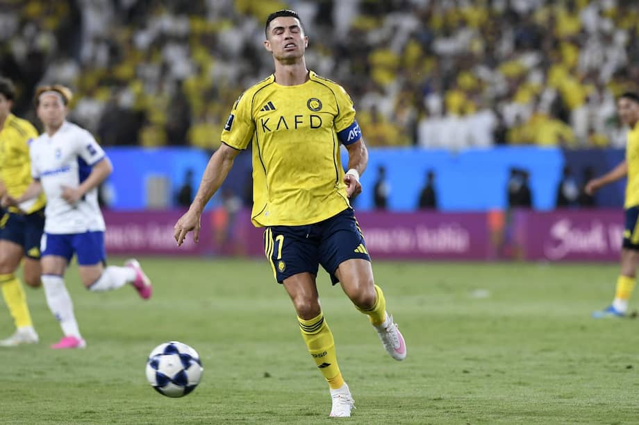 Cristiano Ronaldo durante la final de la AFC Champions League entre Al-Nassr de Arabia Saudita y Gamba Osaka de Japón, este sábado 16 de mayo de 2026.