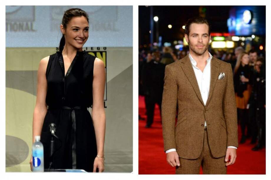 La actriz Gal Gadot y el actor Chris Pine.