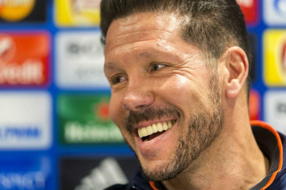 Diego Simeone, entrenador del Atlético de Madrid. Foto: AFP