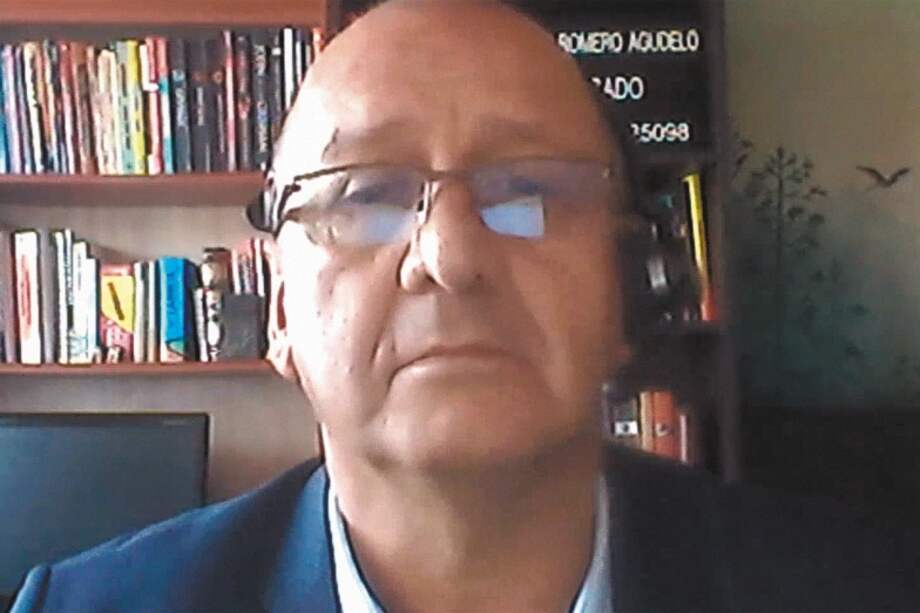 Héctor Romero, exabogado del testigo Juan Guillermo Monsalve. / Captura de pantalla.