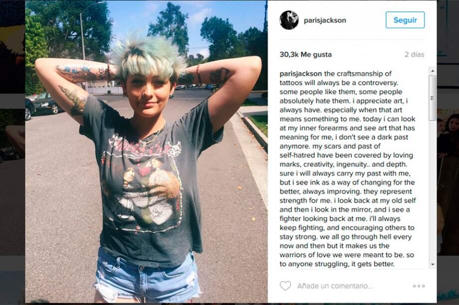Paris Jackson. / Tomada de Instagram.com/parisjackson