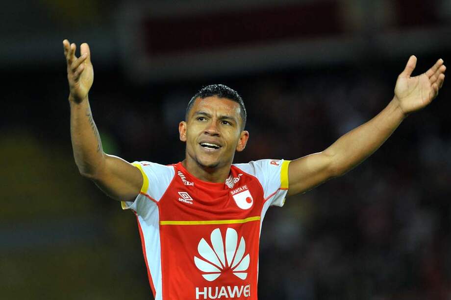 Wilson Morelo, delantero de Independiente Santa Fe. / Archivo