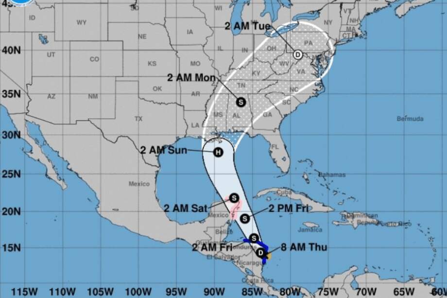 Tormenta tropical Nate en su avanzada por el Caribe / NOAA