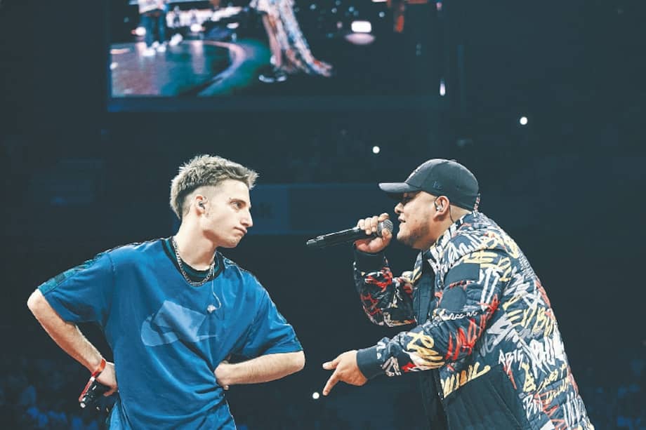 Aczino performs during the International Final of the Red Bull Batalla de los Gallos first round against Wos in Madrid, Spain on November 30 2019. // Gianfranco Tripodo / Red Bull Content Pool // SI201912010067 // Usage for editorial use only //