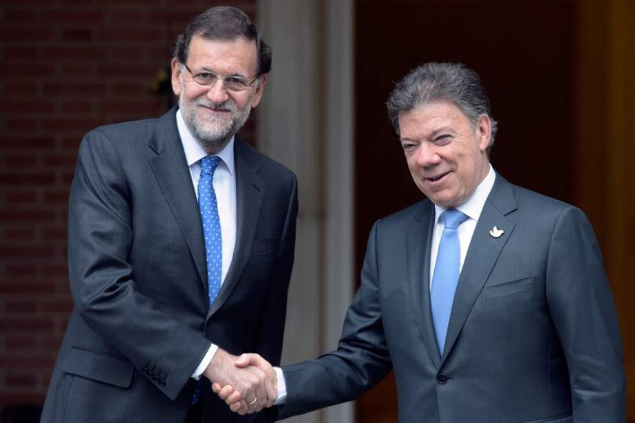 Mariano Rajoy y Juan Manuel Santos.