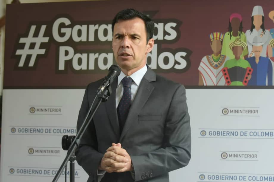 El ministro del Interior, Guillermo Rivera, también lamentó que el cese unilateral decretado por la guerrilla del Eln no hubiese sido indefinido. / Ministerio del Interior